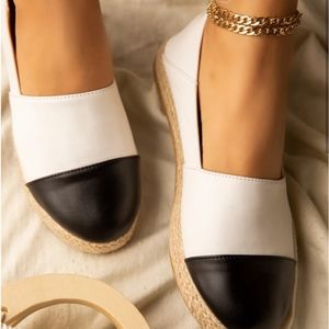 Black and white Espadrilles